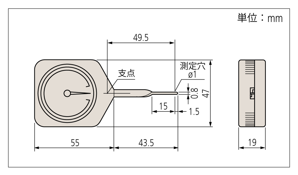 ダイヤルテンションゲージ標準形（目量mN機種） DTG-5N | 商品 | ミツトヨ