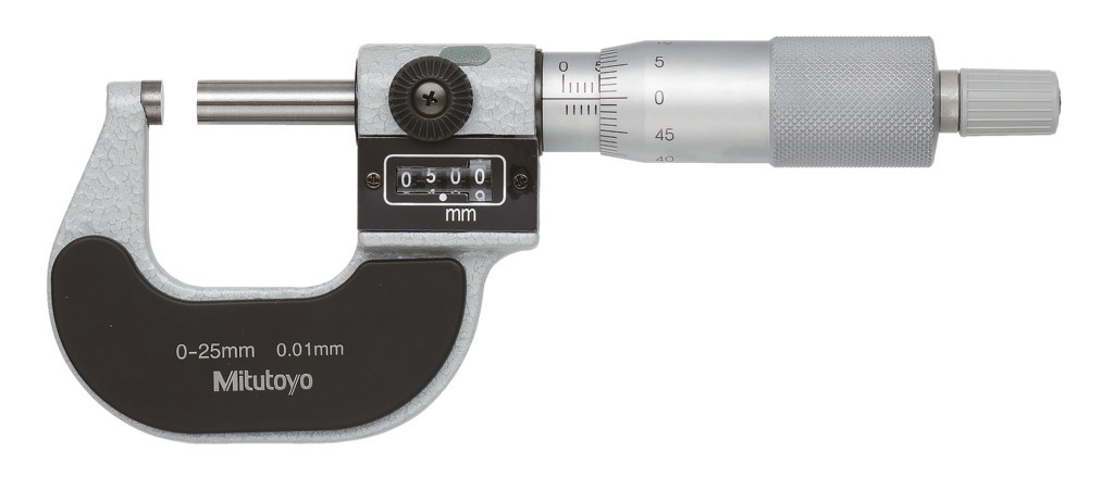 HFS(R) 外側マイクロメーター 0-25mm 0.01mm キャリパー測定ツール ブレードマイクロメータ 高精度測定器 収納ケース付き