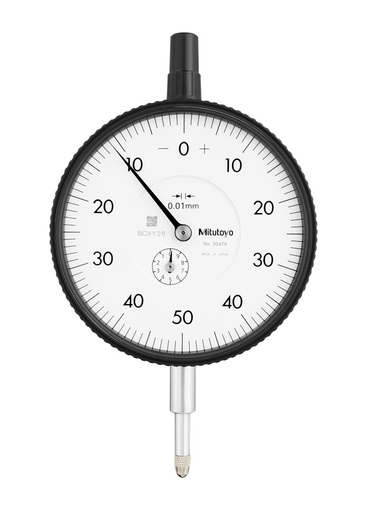 大形ダイヤルゲージ 外径ø78 mm A (目量0.01 mm・測定範囲10 mm