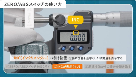 デジタル式マイクロメータの機能と注意点
