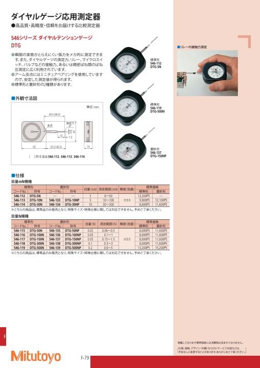 ミツトヨ精密測定機器・総合カタログNo.13-52版