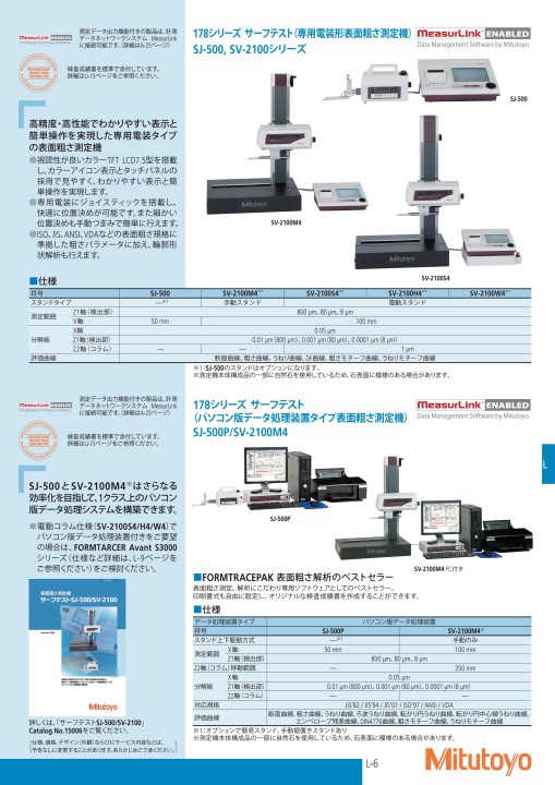 ミツトヨ精密測定機器・総合カタログNo.13-52版